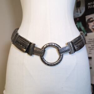 Metal Plate O-Ring Belt Vintage Bohemian